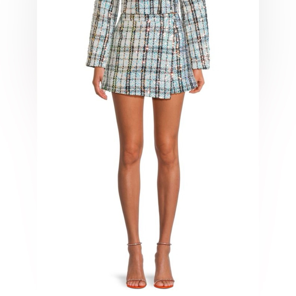Walter Baker Regina Tweed Plaid Skort NWT